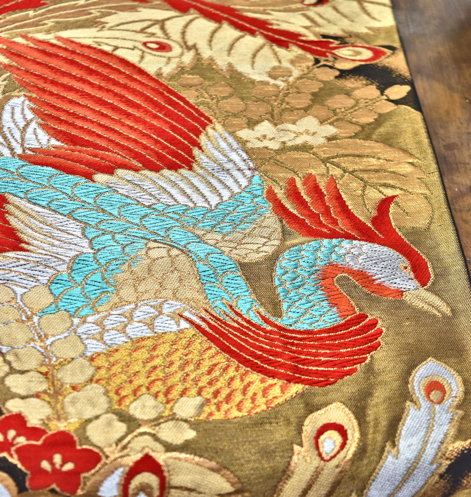“Obi” Silk Table Runner – Phoenix - Old Kyoto