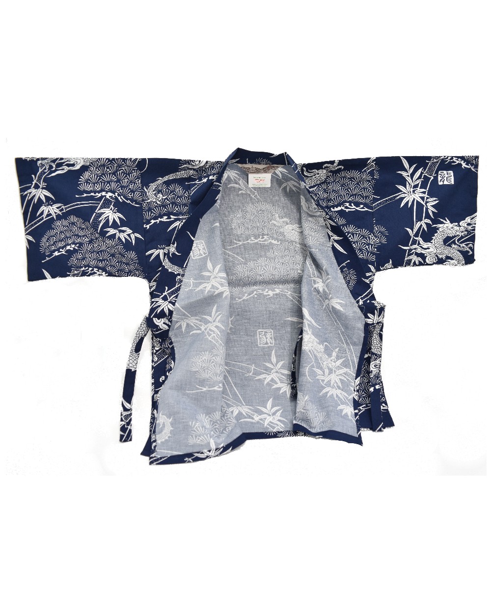 Kids Boys Japanese Cotton 'Dragon' Jinbei Set - Image 4