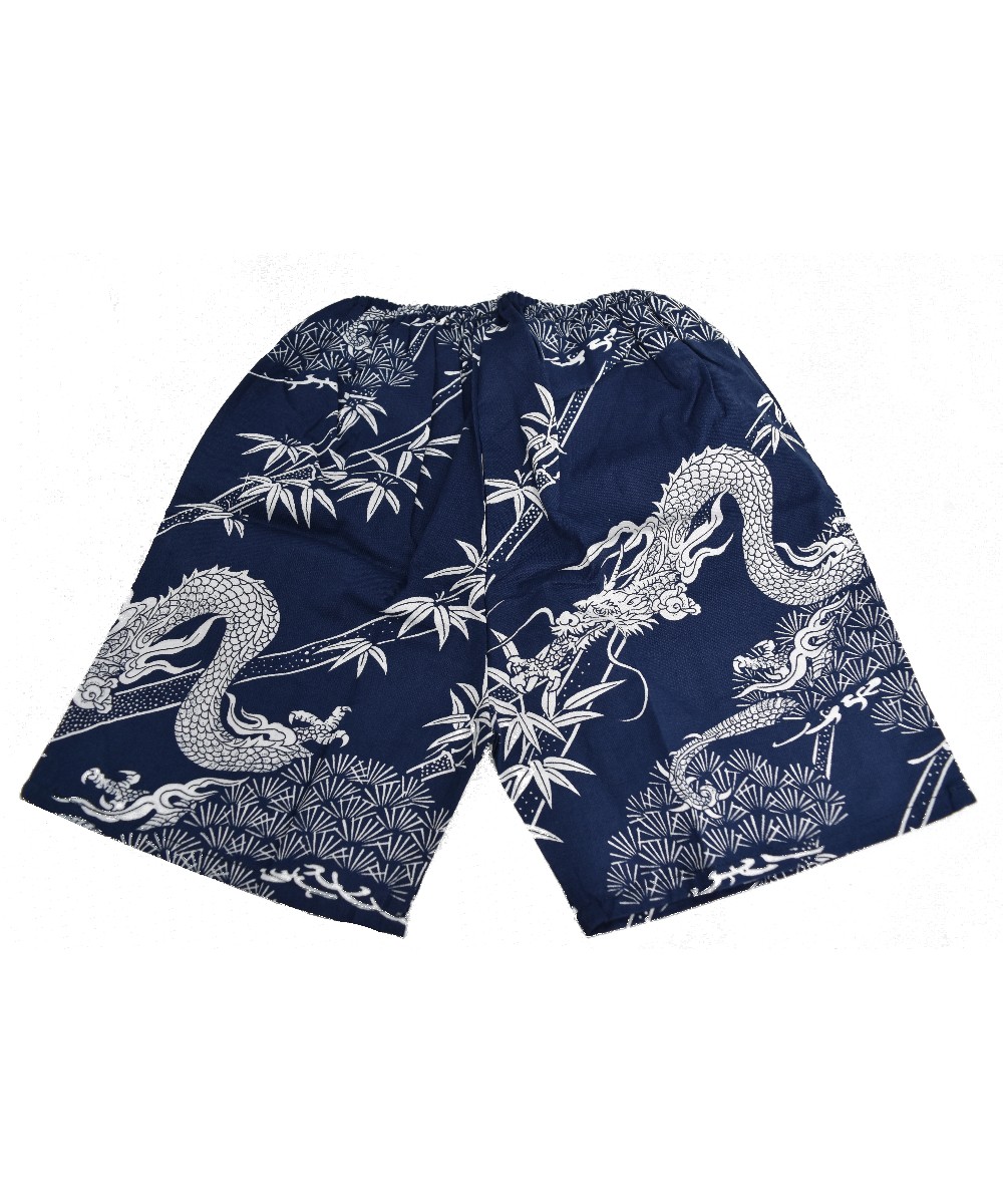 Kids Boys Japanese Cotton 'Dragon' Jinbei Set - Image 3