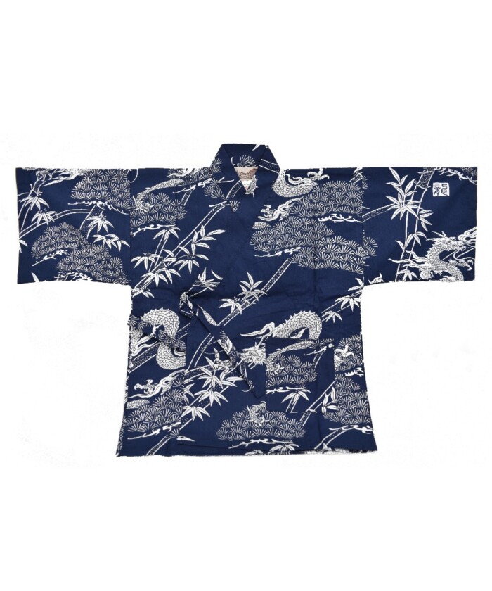 Kids Boys Japanese Cotton 'Dragon' Jinbei Set - Image 2