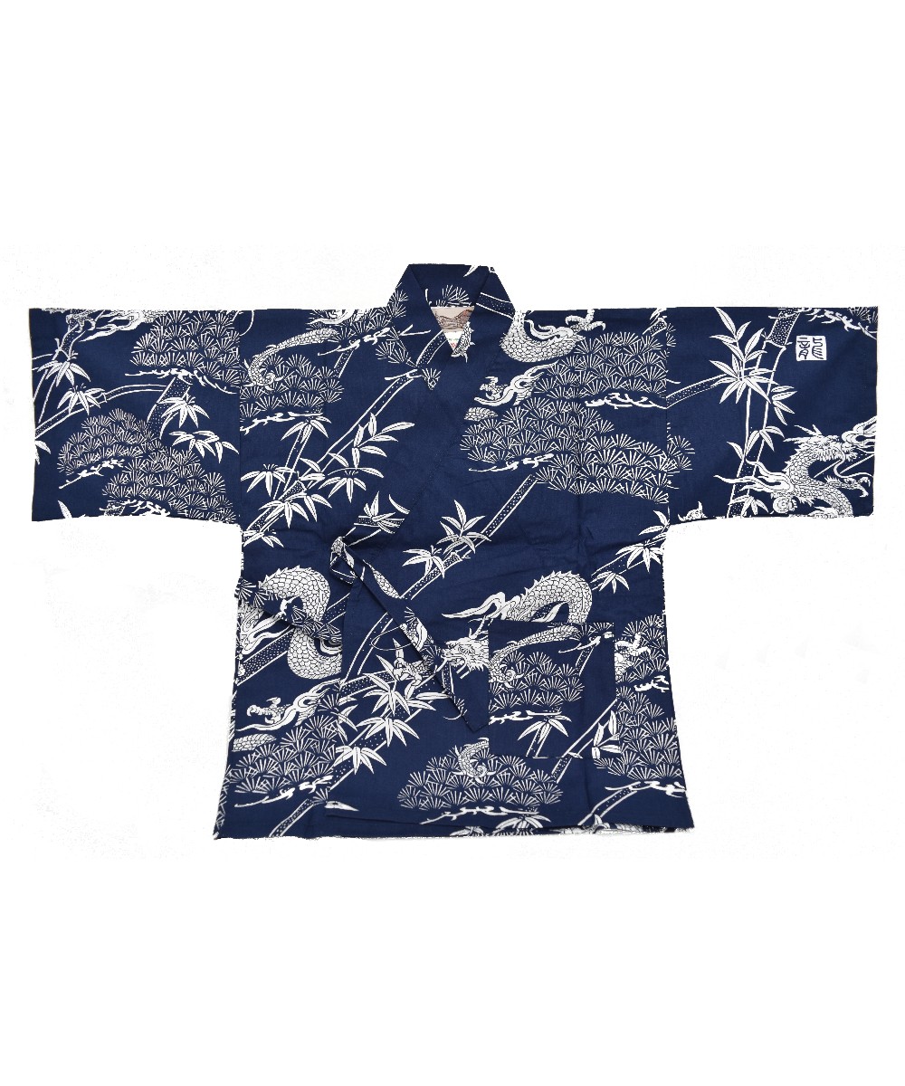 Kids Boys Japanese Cotton 'Dragon' Jinbei Set - Image 2