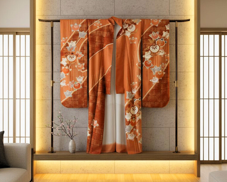 Vintage Silk Kimono - Furisode