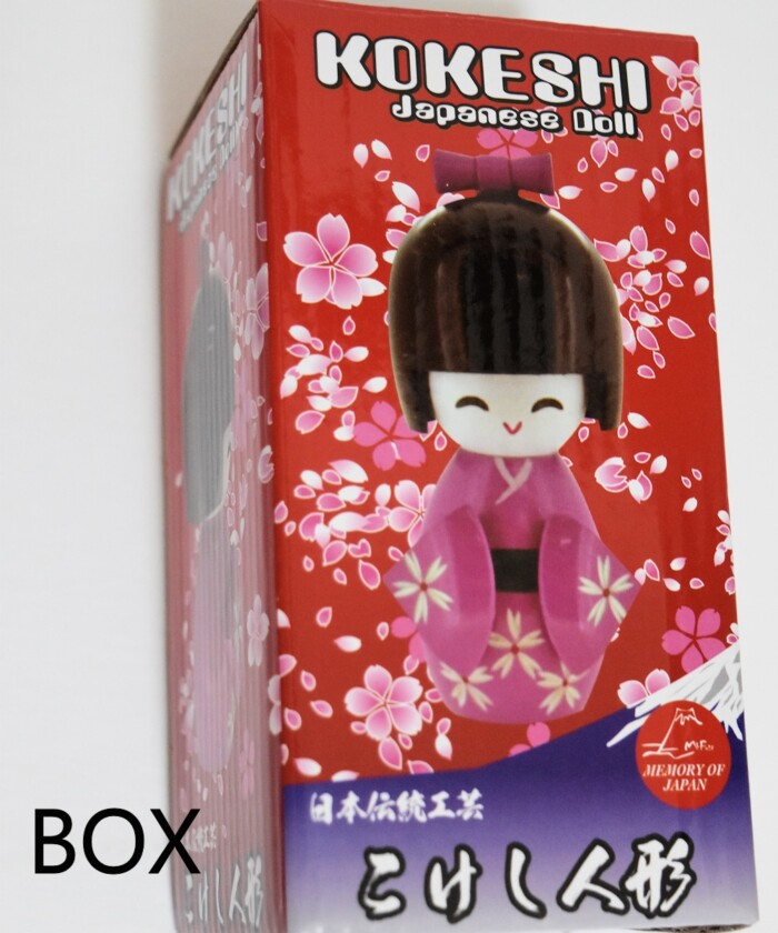 Kokeshi Doll - Pink Kimono 12CM - Image 4