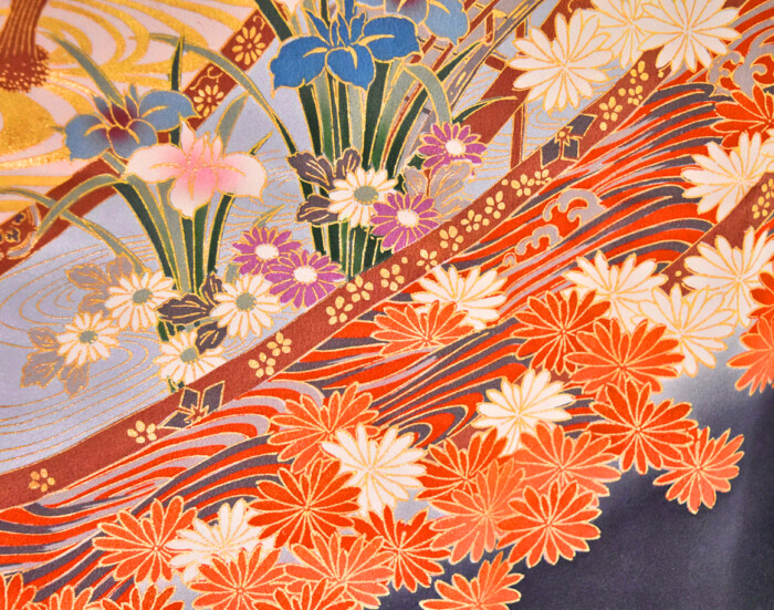 Kimono Vintage silk Furisode - Image 3