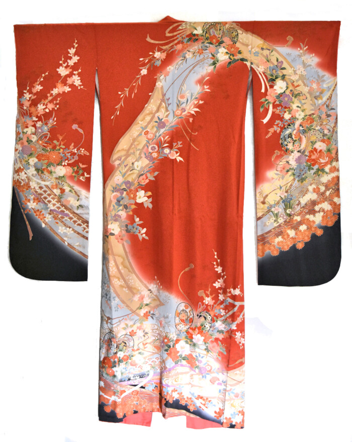 Kimono Vintage silk Furisode