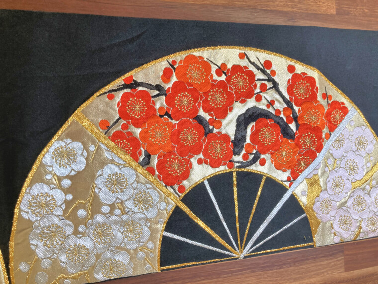 OBI Table Runner / Wall Art - Sakura Fans