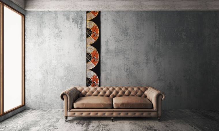 OBI Table Runner / Wall Art - Sakura Fans